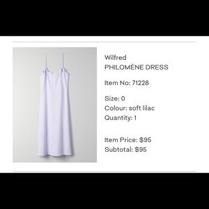 Dresses, body suit and pants from Aritzia